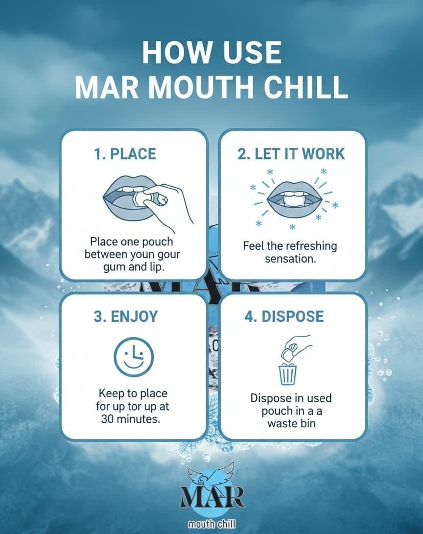 How to use MAR Mouth Chill in 4 steps