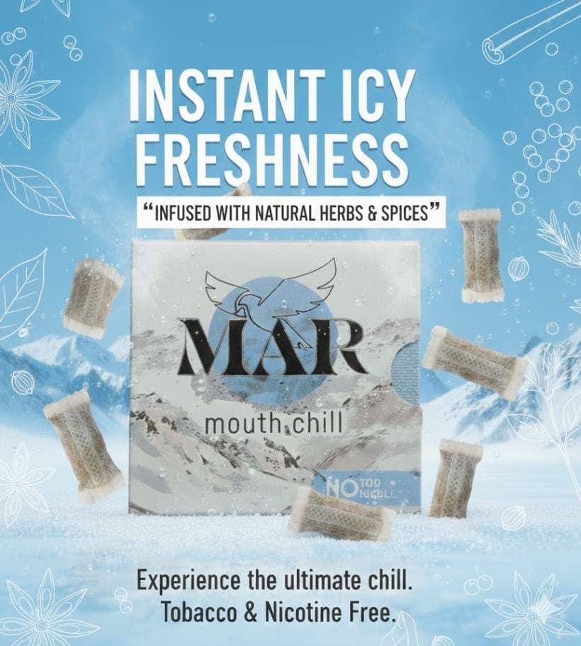 Instant icy freshness – MAR Mouth Chill Mint